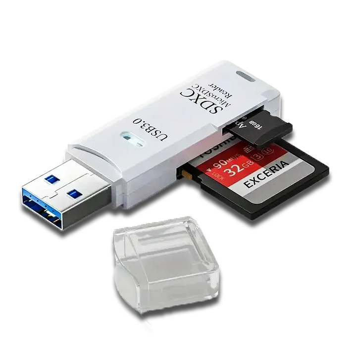 2 in 1 Micro SD 3.0 Card Reader